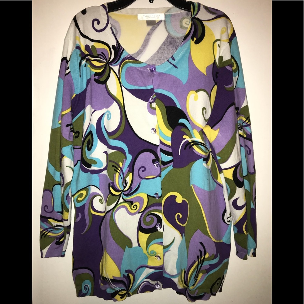 August Silk Cardigan